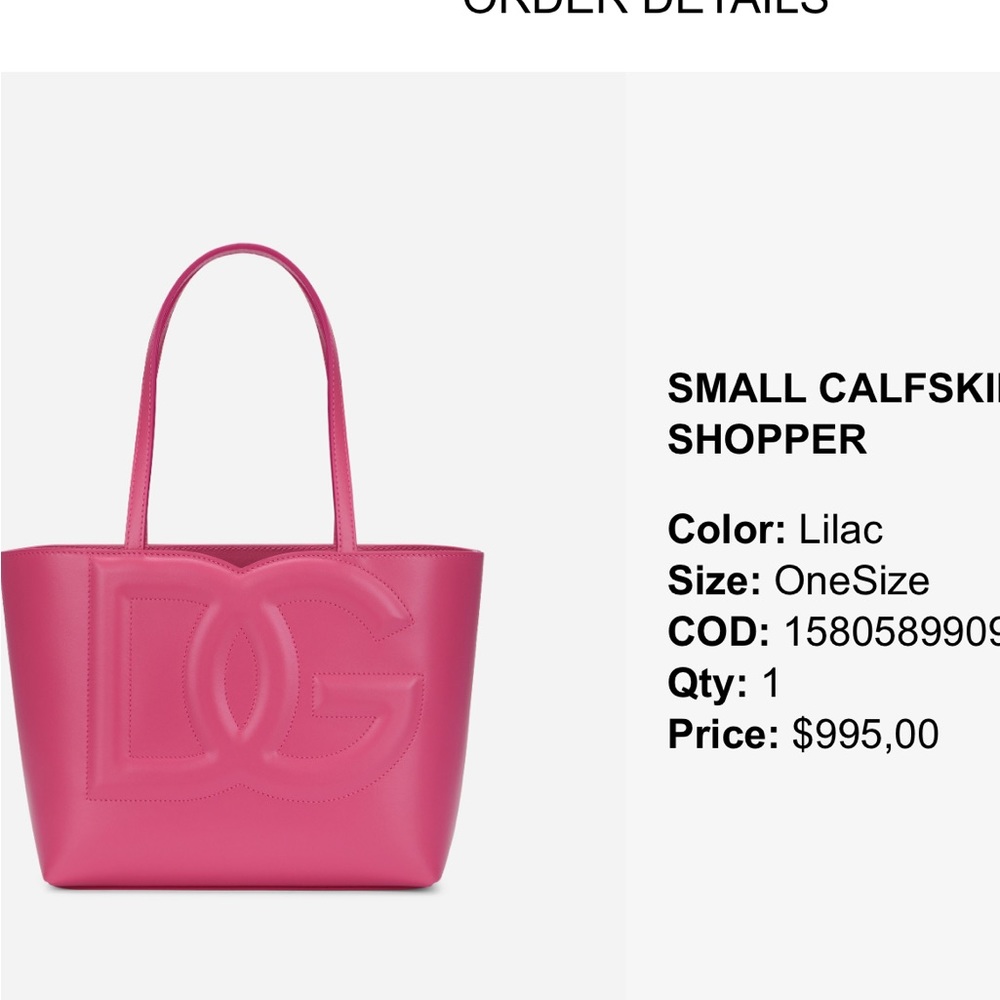 Dolce & Gabbana LOGO BAG SHOPPER- Like New